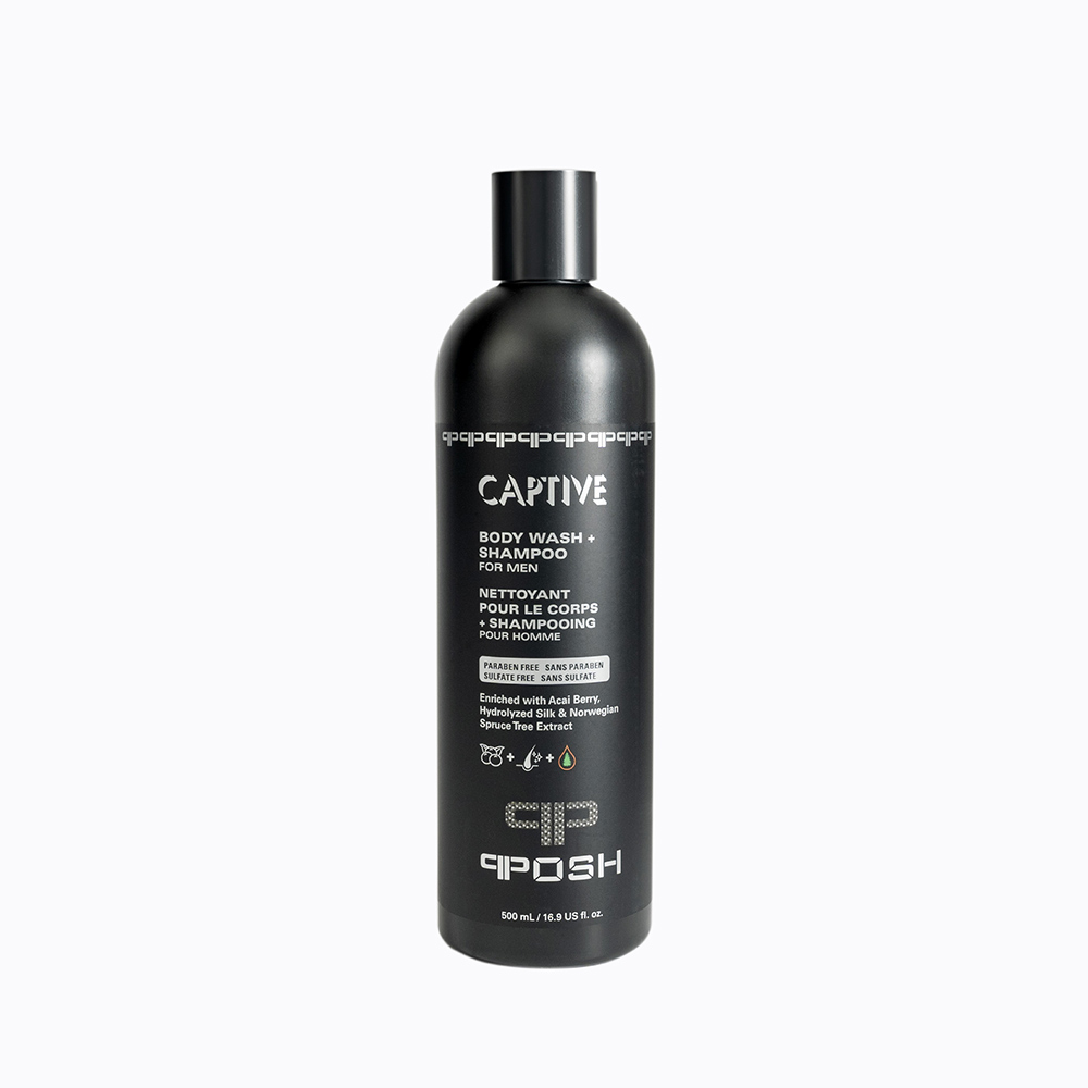 סט סבון גוף + שמפו ומרכך של Captive לגברים - 2 בקבוקים – תמונה 4